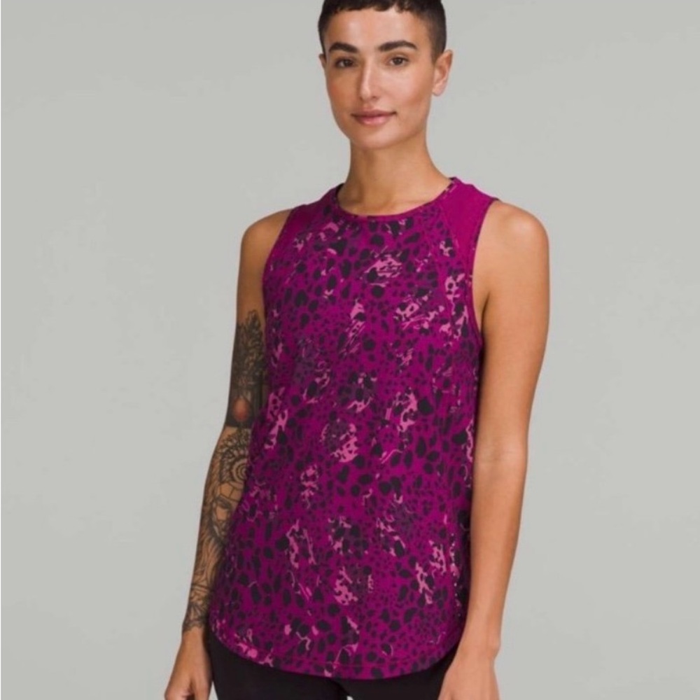 NWT Lululemon Sculpt Tank in Leopard